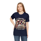 "I Travel to Drink Wine" full color T-shirt