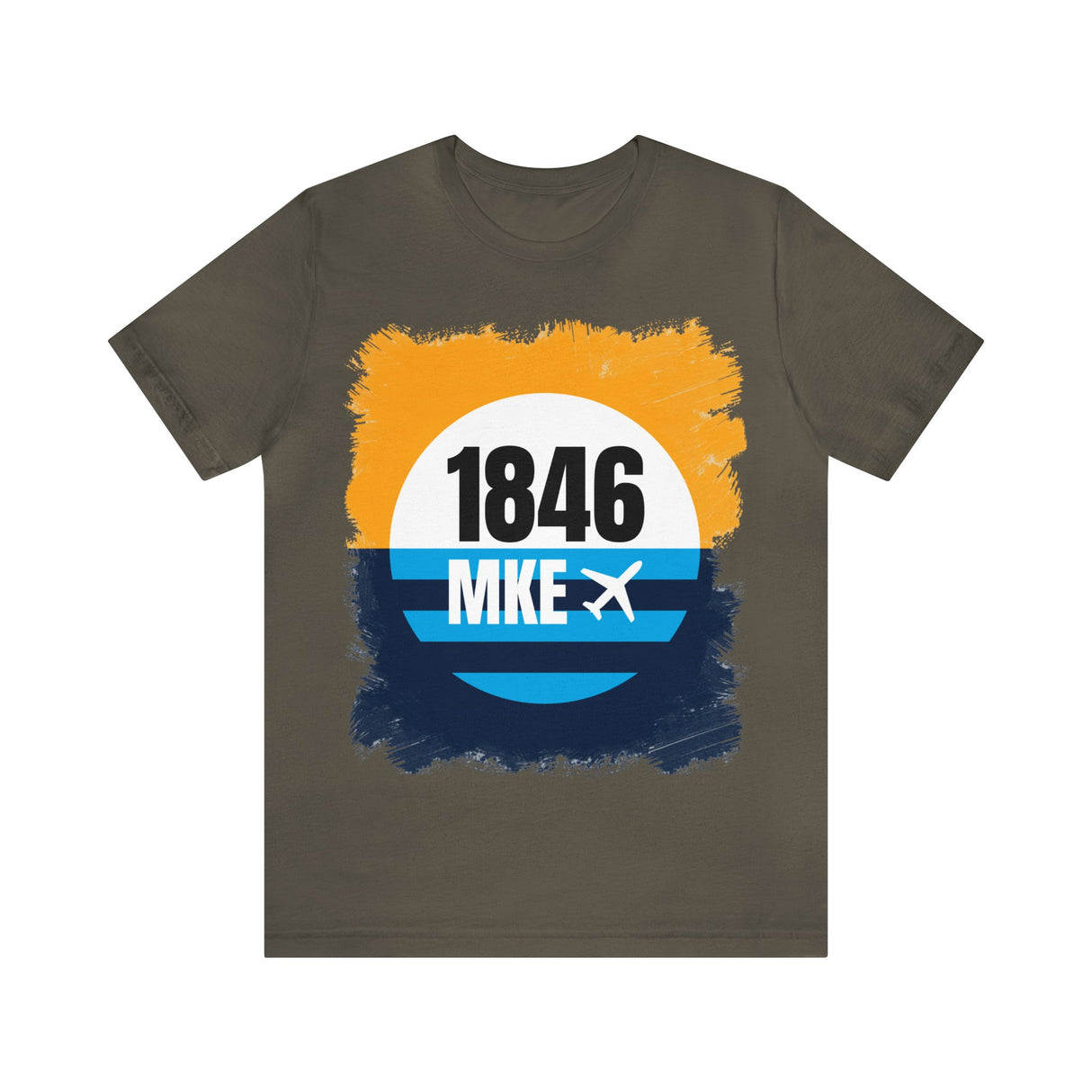 MKE - 1846 - Airport Travel Shirt - Milwaukee Peoples Flag