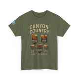 Custom Latitudes Travel - Canyon Country Tee, Adventure T-Shirt, National Park Shirt, Travel Souvenir Gift, Retro Tour Shirt, Hiking Apparel, Unisex Cotton Top