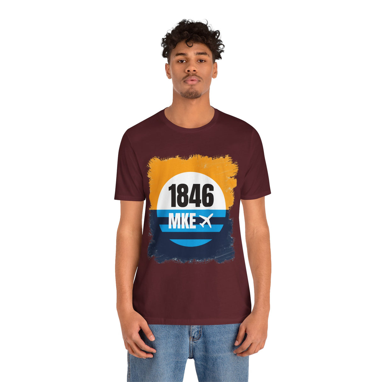 MKE - 1846 - Airport Travel Shirt - Milwaukee Peoples Flag