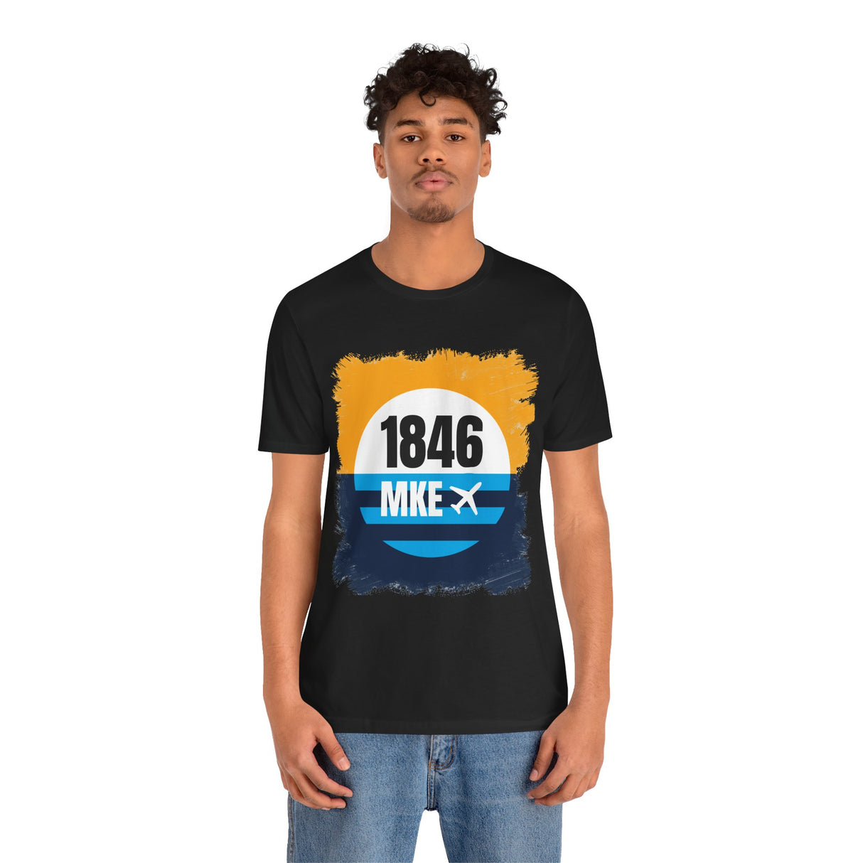 MKE - 1846 - Airport Travel Shirt - Milwaukee Peoples Flag