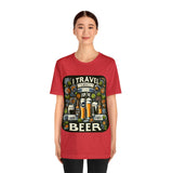 "I Travel for The Beer" full color T-shirt
