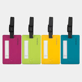 Set of 4 Assorted Color Luggage Tags by Travelon (12987)