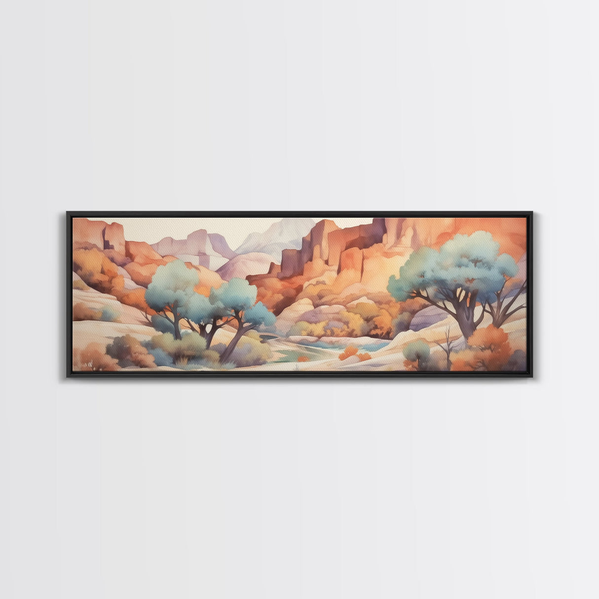 Panoramic Desert Prints, Four Peaks Arizona Wall Art, 3 Piece Print Set, Arizona Desert, Boho Print, Modern Wall Art, Minimalist Wall Art