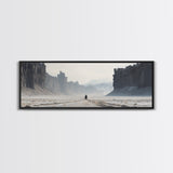 The Wanderer - Framed Canvas Print - Scifi Wall Art - Game Room Decor - Gamer Gift - Mancave Wall Art