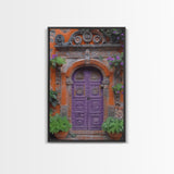 Change34 Architecture Print, 19th Century Architecture Photography, Mexico City Wall Art, Wood Framed Canvas Print