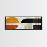 Art Deco Abstract Wall Art, Framed Canvas Print, Canvas Art, Earth Tons, Muted and Subdued Wall Art, Thought Provoking Abstract Art