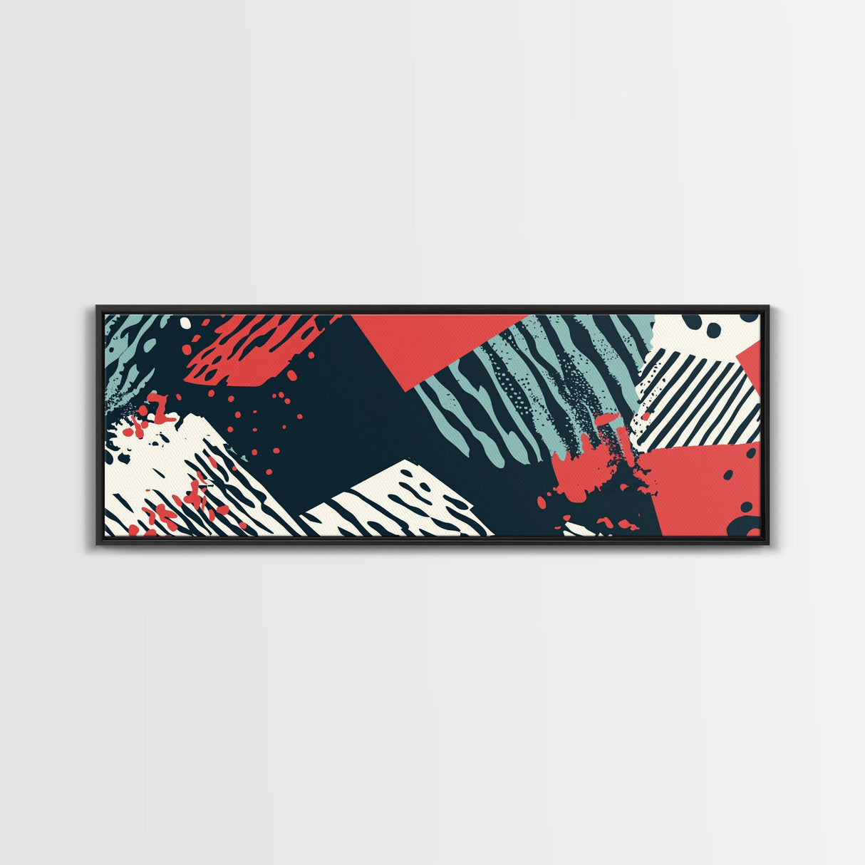 Retro 90s Mall Art - Framed Canvas Print - Mall Wall Decor