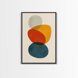 White Background Large Abstract Canvas Wall Art Framed Canvas Print Modern Abstract Painting Print Boho and Minimalist Office Art