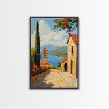 Positano Italy Canvas Print - Italy Oil Painting Print Wall Art - Amalfi Coast - Vacation Gift Idea - Travel Gift