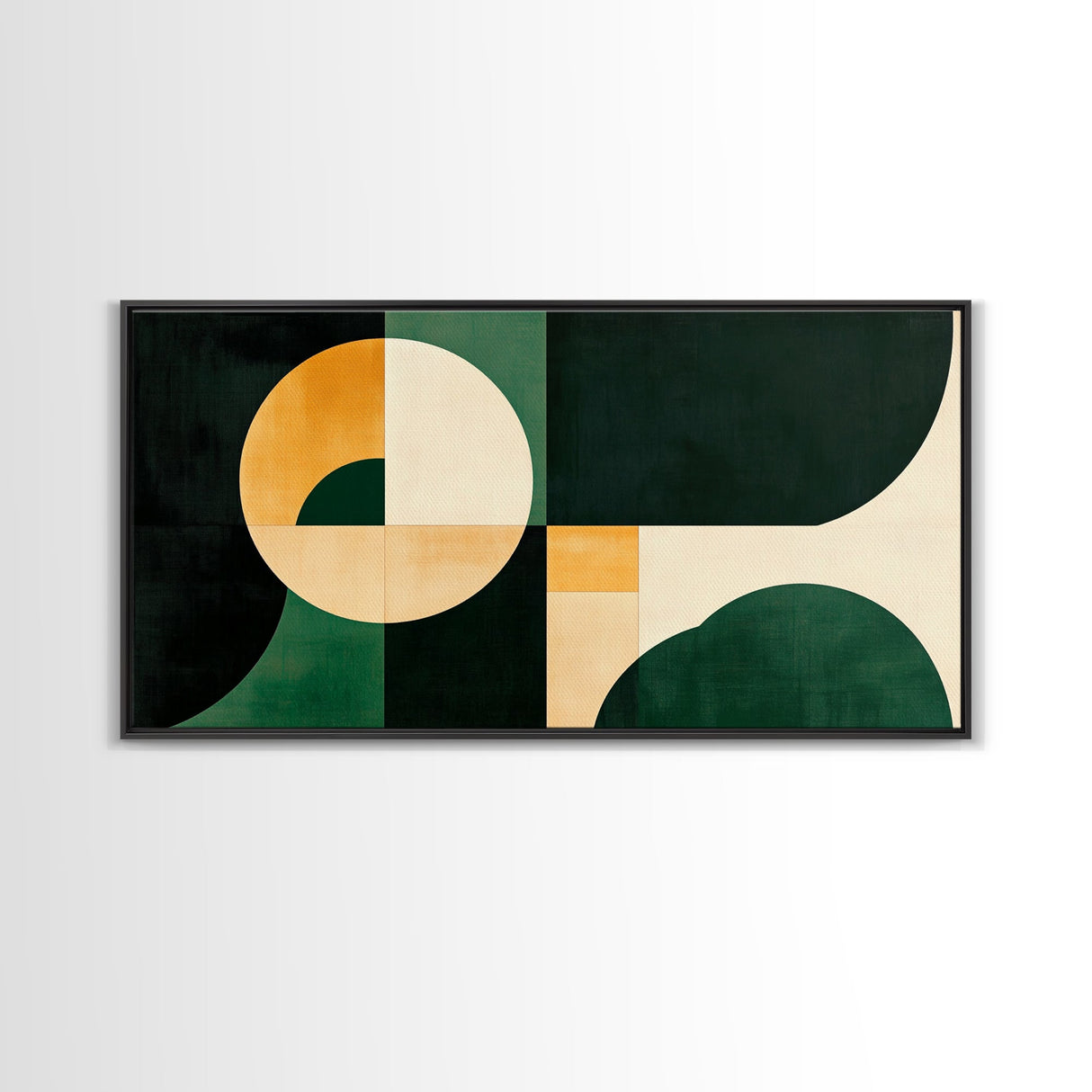 Geometric Abstract Mid Century Modern Wall Art Framed Canvas Print, Modern Wall Art, Abstract Wall Art, Large Abstract Art