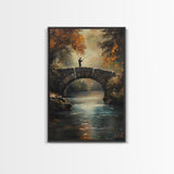 Fly Fishing Art Print on Canvas - Outdoors Gift Idea - Gift For Dad - Fly Fishing Art - Fly Fishing Painting - Trout Fishing - Outdoorsman Gift