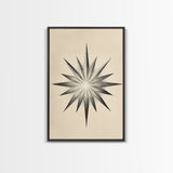 The North Star Canvas Print - Framed Canvas - Minimalist Christmas Art - Boho Christmas Art - Rustic Christmas Art