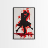Couple Painting Print, Couple Dancing The Tango, Canvas Print, Wedding Decoration, Wedding Gift, Couple Art, Dancing Couple Art