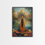 Zen Art, Yoga Studio Decor, Framed Canvas Print, Yoga Wall Art, Zen Wall Art, Meditation Wall Art, Living Room Decor, Relaxing Decor