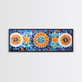 Mosaic Style Abstract Art Print, Sunflowers Mosaic Print, Floral Decor, Flower Abstract Art, Mosaic Wall Art Print, Sunflower Painting