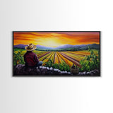 Mexicano Style Wall Art - Oil Painting Of A Farmer - Chicano Decor - Chicano Wall Art - Arte Mexicano - Cultura Mexicana Art