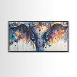 Ganesh Wall Art - Framed Canvas Print - Indian Wall Art - Ready To Hang - Hindu Wall Art - Hindu Painting - Ganesh Painting
