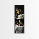 Canvas Print Cheese Platter with Grapes Art Farmhouse Wall Art Food Review Kitchen Decor Rustic Art