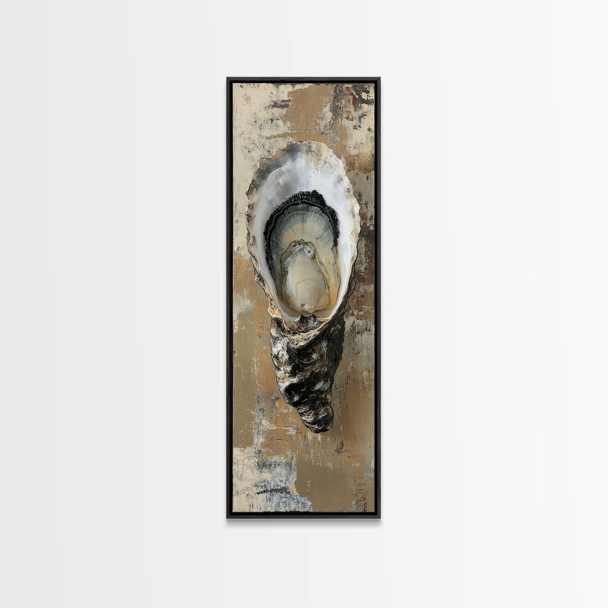 Koi Fish Framed Canvas Print Long Narrow Wall Art Zen Decor Coastal Decor Whimsical Art Tall Skinny Art for Bedroom Above Bed