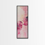 Retro Sunglasses Framed Canvas Print Pink Wall Art Light Pink Wall Art Dorm Decor Minimalist Art Above Couch Art Gift Idea