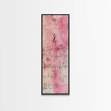 Musical Notes Abstract Canvas Print Pink Abstract Art Whimsical Art Rustic Decor Gift Idea Music Lovers Light Pink Wall Art