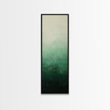 Sage Green Ombre Framed Canvas Print Minimalist Abstract Art Vertical Wall Decor Modern Green Wall Art Bedroom Accent Piece