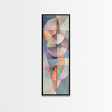 Geometric Abstract Framed Canvas Print Pastel Colorful Wall Art Matisse Inspired Decor Living Room Art Modern Home Accent