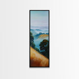 Landscape Art, Framed Canvas Print, coastal landscape art, panoramic art, extra wide art, rustic decor, living room art