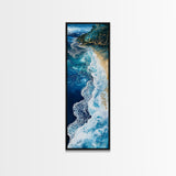 Abstract Ocean Painting, Nautical Wall Art, Coastal Wall Art, Seascape Painting, Blue and Green Wall Art, Canvas Print, Gift Idea