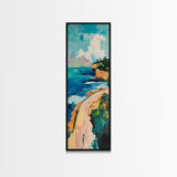 Coastal Cliffs, painting morro bay, surf wall art, seascape painting, coastal wall art, nautical decor, living room art, canvas print