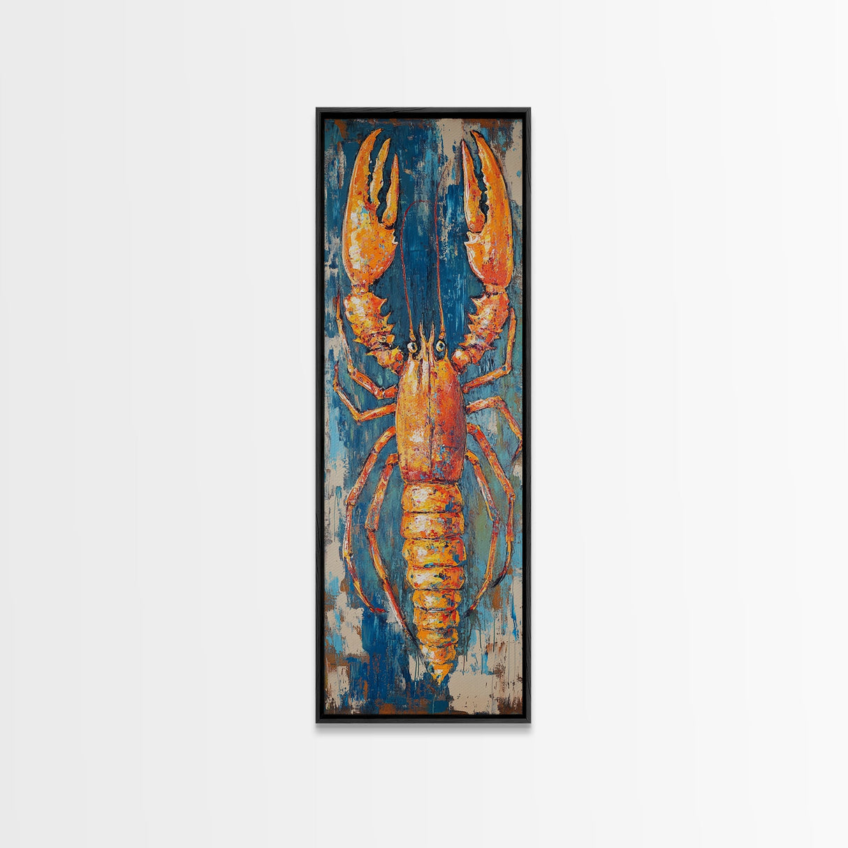 Lobster Painting, Coastal Wall Art, Nautical Decor, Seafood Art, Framed  Print, Rustic Wall Art, Farmhouse Art, Kitchen Wall Art