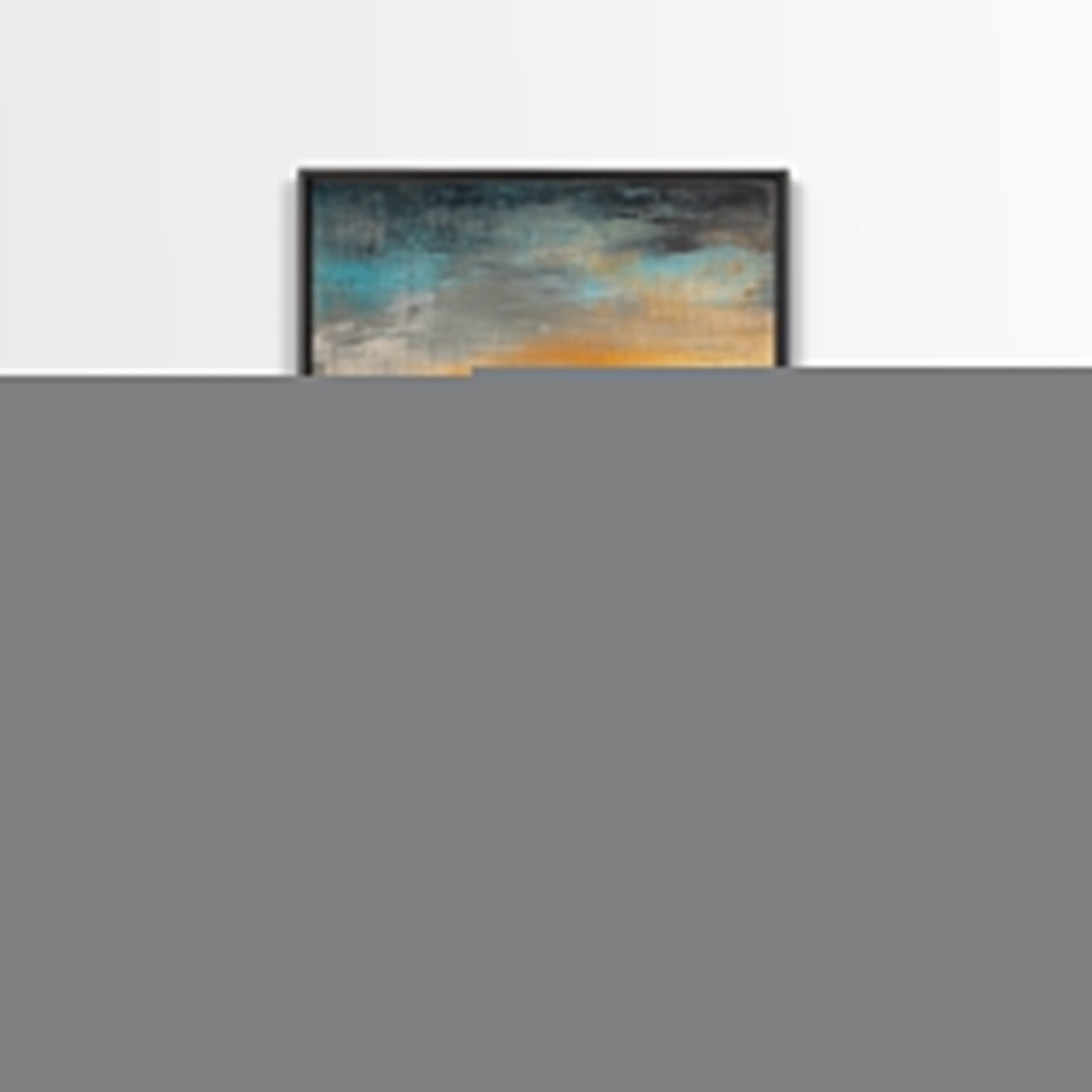 Zen Rock Stack Framed Canvas Print Coastal Wall Art, Beach Sunset Painting, Meditation Room Art, Tranquil Ocean Artwork, Boho Decor