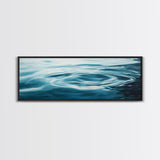 Tranquil Water Ripples Canvas Print, Minimalist Ocean Wall Art, Zen Spa Decor, Modern Abstract Water Art, Living Room Decor
