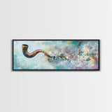 Abstract Smoke Pipe Art Canvas Print - Surreal Colorful Painting, Fantasy Wall Decor, Boho Home Aesthetic, Bar Lounge Art