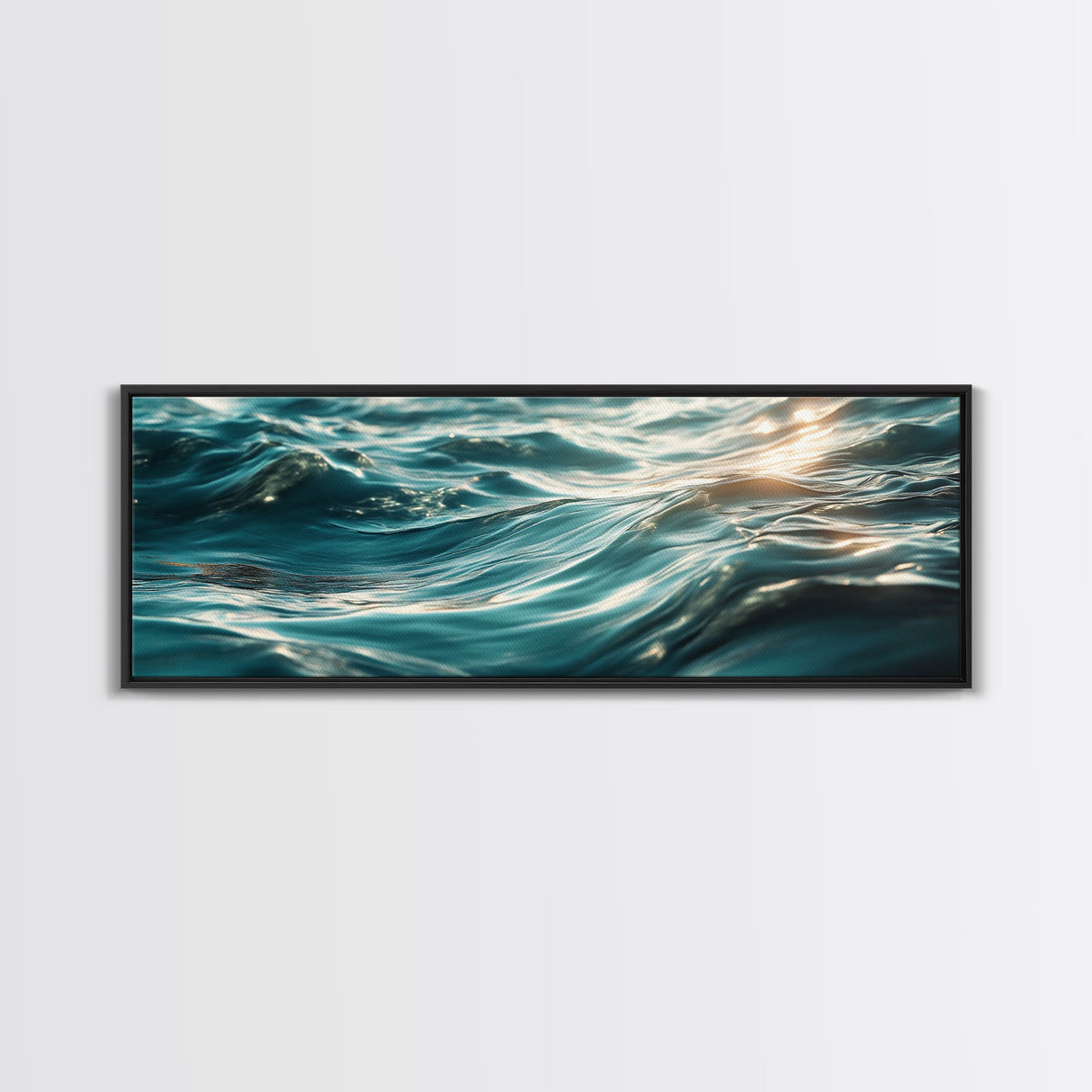 Ocean Wave Painting Deep Blue Water Photography Wall Art Serene Minimalist Coastal Artwork Relaxing Beach Decor