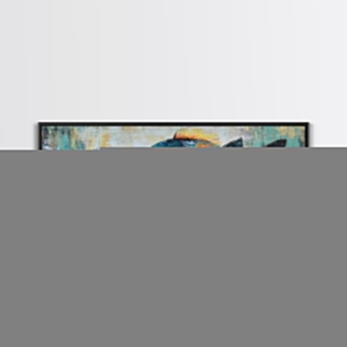 Vibrant Fish Canvas Print Rustic Coastal Wall Art Nautical Painting Beach House Decor Colorful Abstract Aquarium Art Lake House