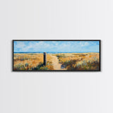 Sandy Path, Coastal Scene, Beach Landscape, Canvas Print, Nautical Wall Art, Summer Home Decor, Relaxing Art, Living Room Art