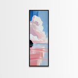 Sunset Reflection, Pastel Clouds, Serene Landscape, Canvas Print, Tranquil Art, Modern Home Decor, Office Wall Art, Beach House Style