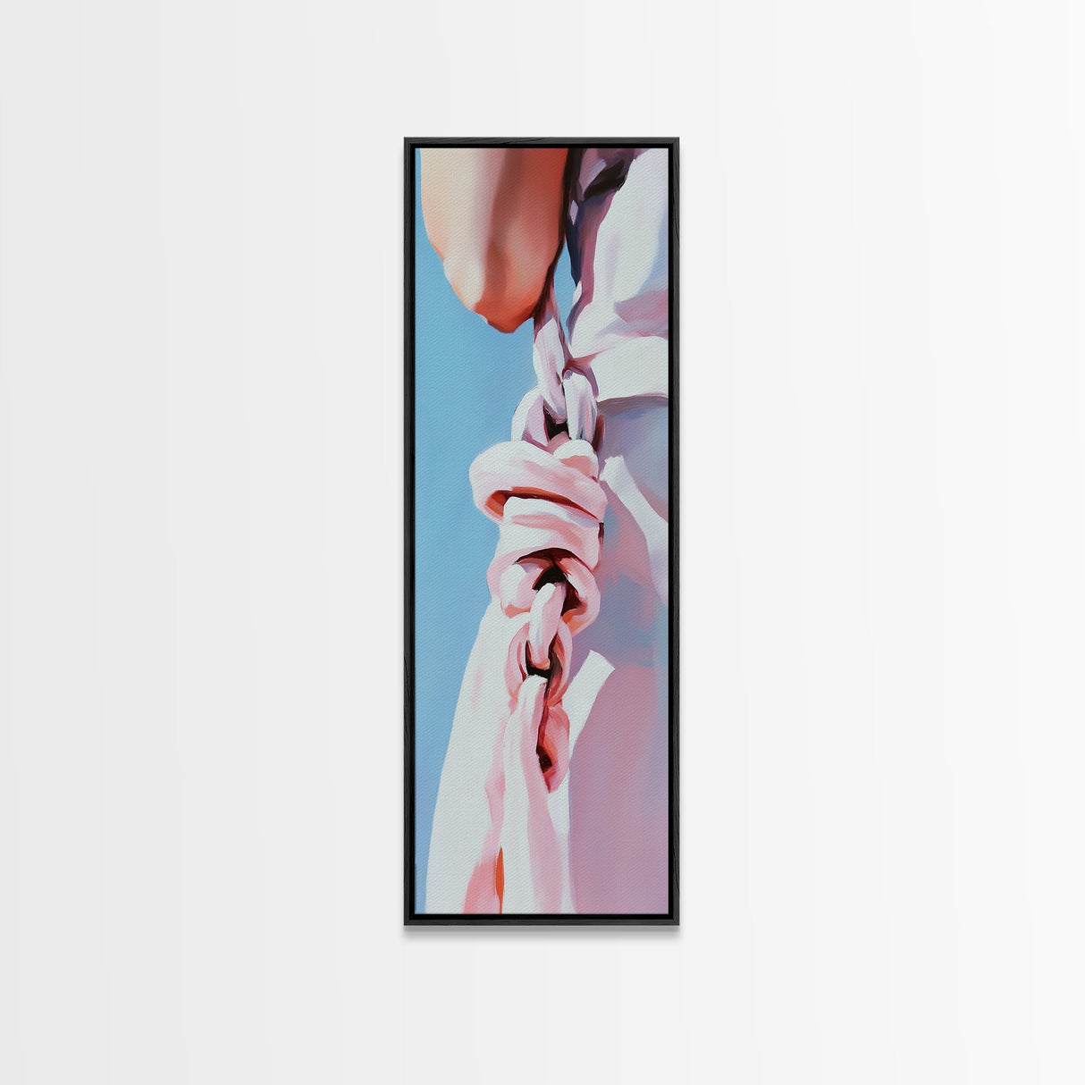 Twisted Fabric, Soft Detail, Fashion Elegance, Canvas Print, Minimalist Art, Bedroom Wall Decor, Chic Aesthetic, Stylish Modern Art