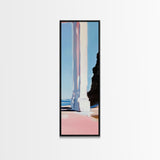 Beach Archway, Coastal Escape, Sunlit Ocean View, Tropical Paradise, Travel Inspired Home Decor, Light and Airy Aesthetic, Canvas Print