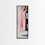 Vibrant Textures, Abstract Fashion Art, Bold Color Splashes, Modern Aesthetic, Trendy Wall Decor, Artistic Expression, Framed Canvas Print