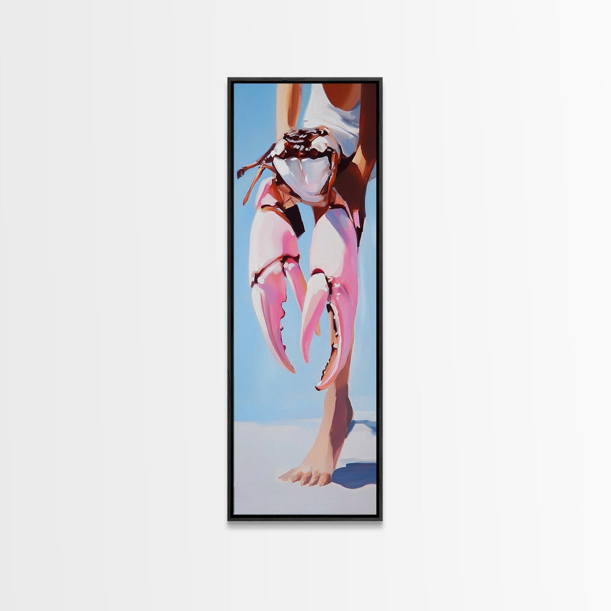 Seaside Escape, Beach Scene, Peaceful Horizon, Coastal Dream, Framed Canvas Print, Living Room Wall Art, Minimalist Art, Ocean View