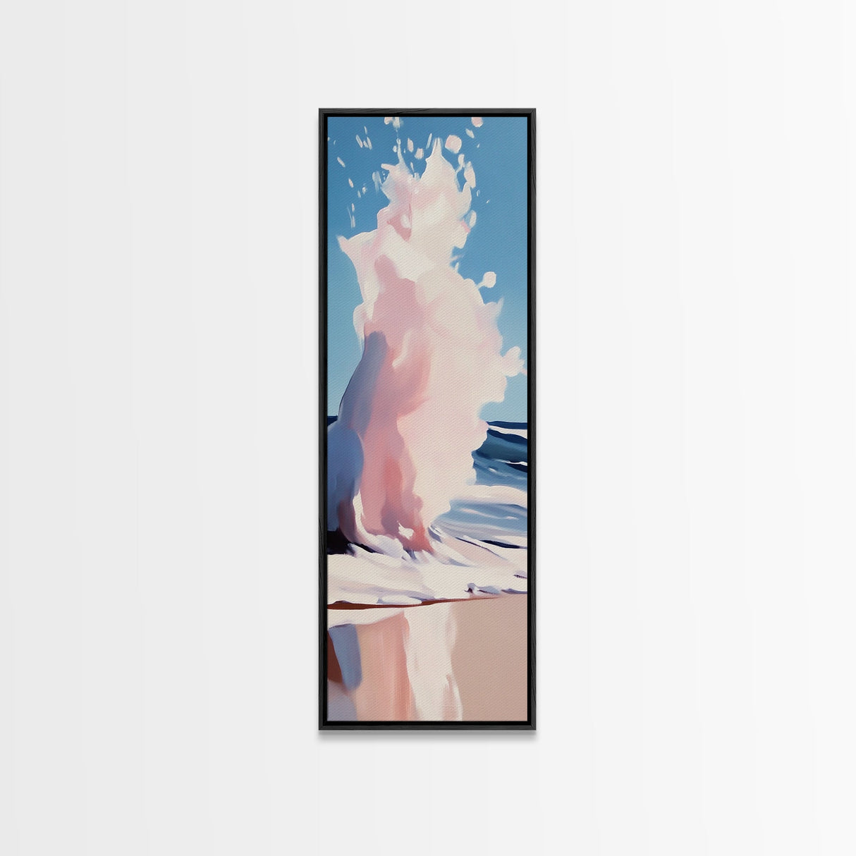 Ocean Wave, Abstract Seascape Art, Coastal Print, Beach House Wall Decor, Ocean Painting, Minimalist Aesthetic, Canvas Print