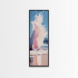Ocean Wave, Abstract Seascape Art, Coastal Print, Beach House Wall Decor, Ocean Painting, Minimalist Aesthetic, Canvas Print