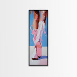 Pink Cowboy Boots, Western Aesthetic, Fashion Art, Canvas Print, Cowgirl Wall Art, Feminine Decor, Boho Style, Chic Bedroom Artwork