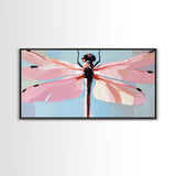 Dragonfly Art, Nature Wall Decor, Boho Insect Artwork, Minimalist Dragonfly Print, Botanical Aesthetic, Modern Canvas Print