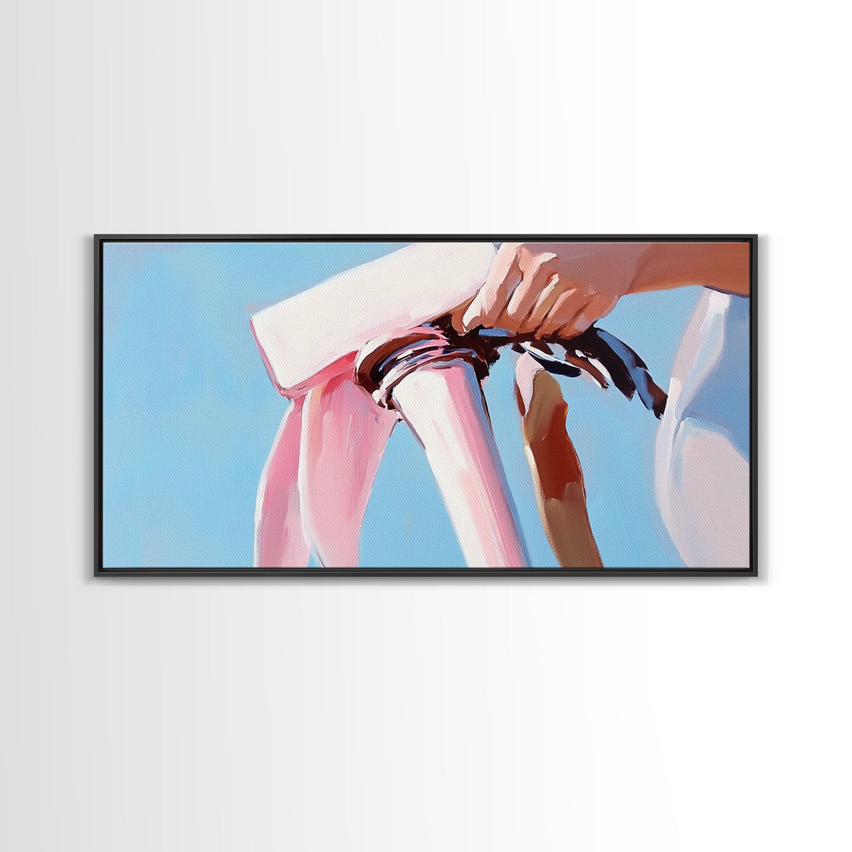 Fashion Statement, Bold Bangles, Modern Wall Art, Framed Canvas Print, Contemporary Home Decor, Minimalist Style, Chic Living Room Art