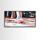 Blush Wedding, Romantic Art, Framed Canvas Print, Elegant Wall Decor, Feminine Painting, Modern Bedroom Art, Minimalist Aesthetic
