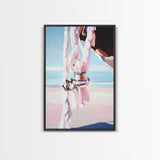 Hanging Rope, Beach House Art, Nautical Style, Canvas Print, Coastal Decor, Contemporary Home Wall Art, Living Room Statement